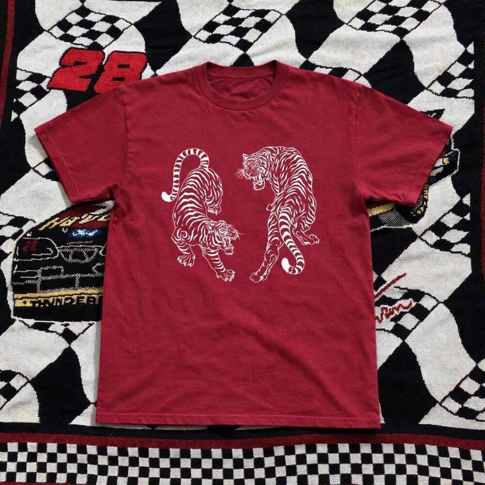 Red And White Tiger Tee